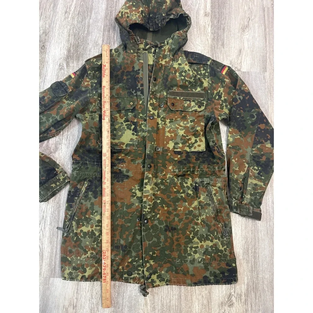 1993 German Army Bundeswehr Flecktarn Field Jacket Parka Hooded Sz 185/95 NATO‎